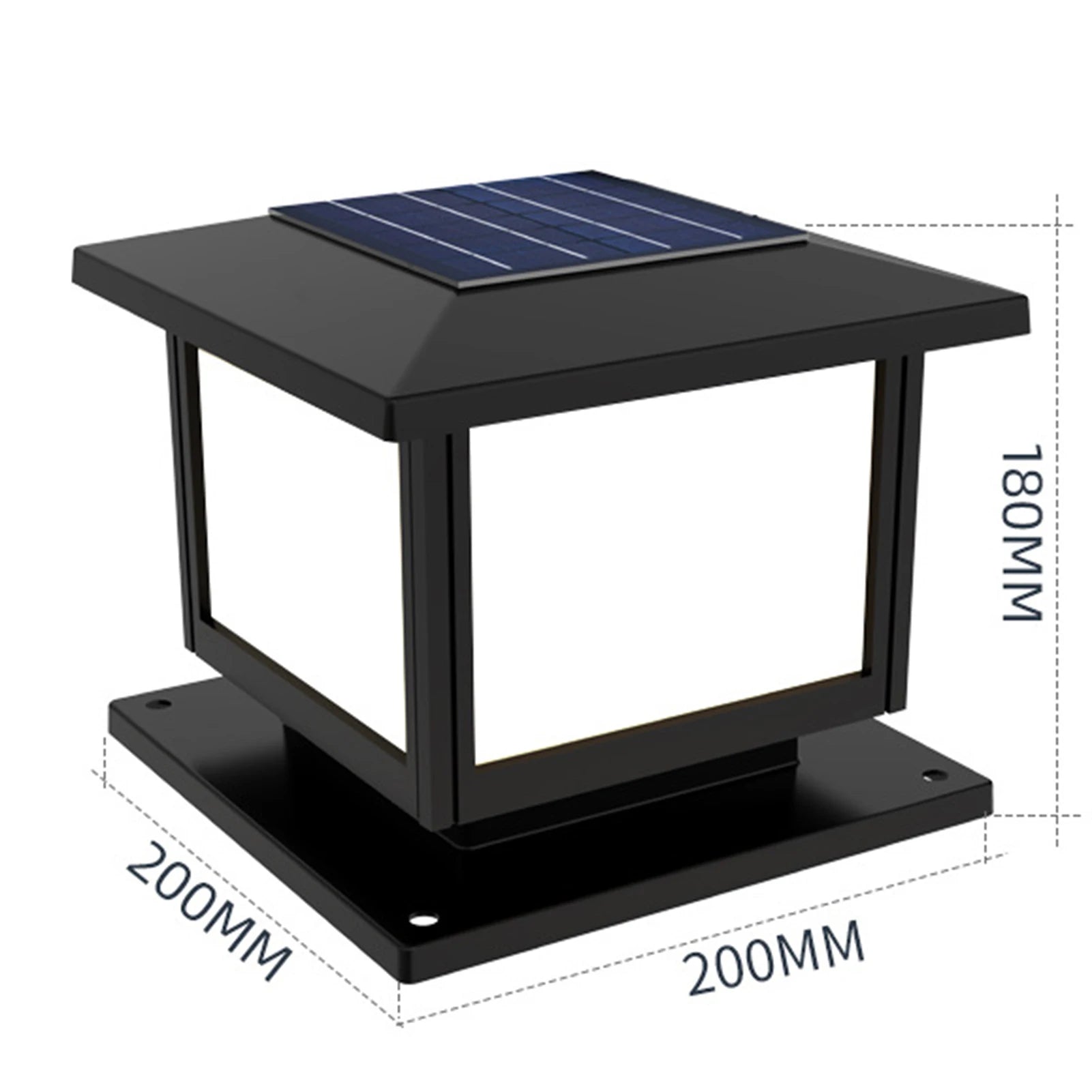 1PC Solar Fence Wall Light Outdoor Waterproof IP65 Garden Courtyard Gate Decoration Lamp - Image 7